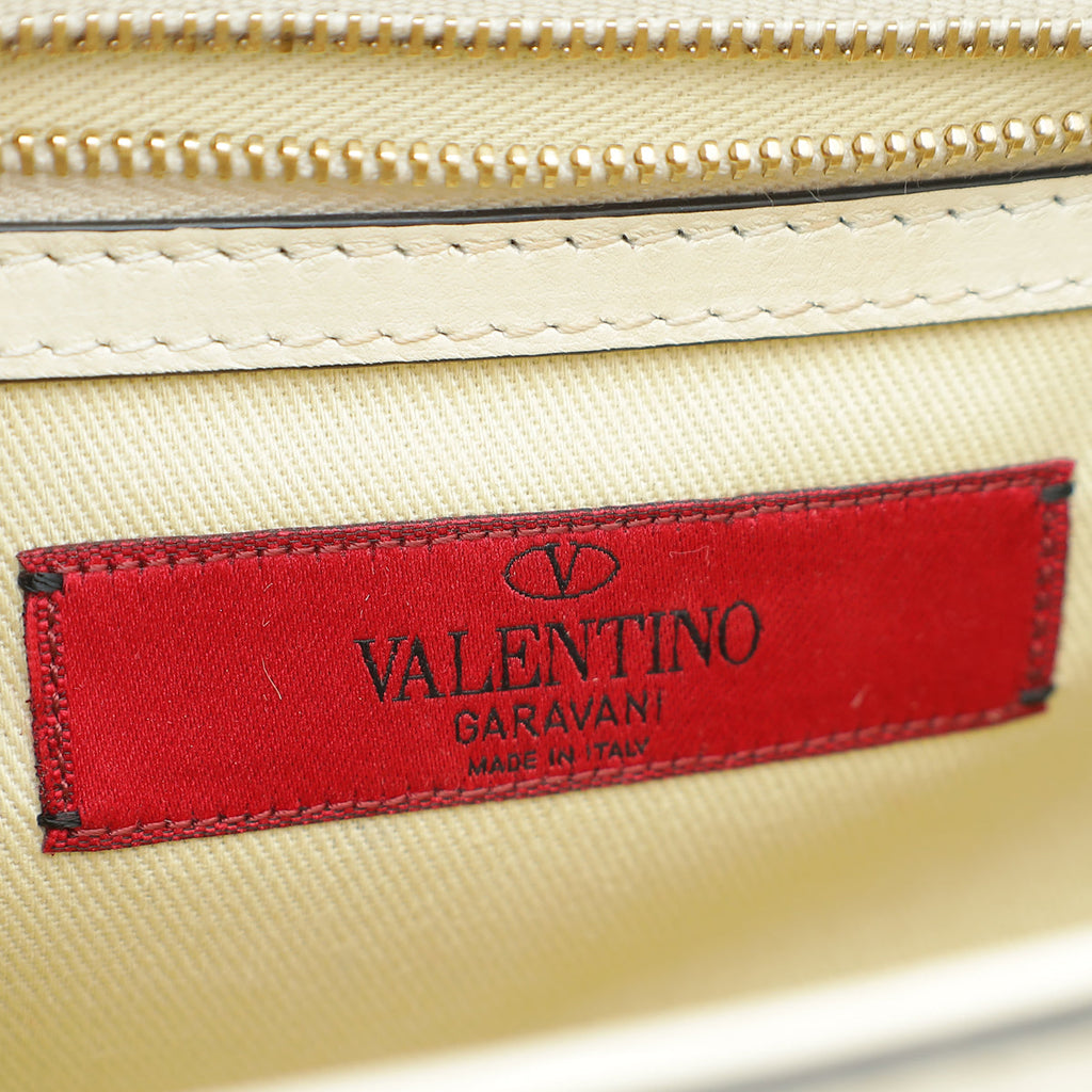 Valentino Bicolor Rockstud Glam Lock Chain Small Bag