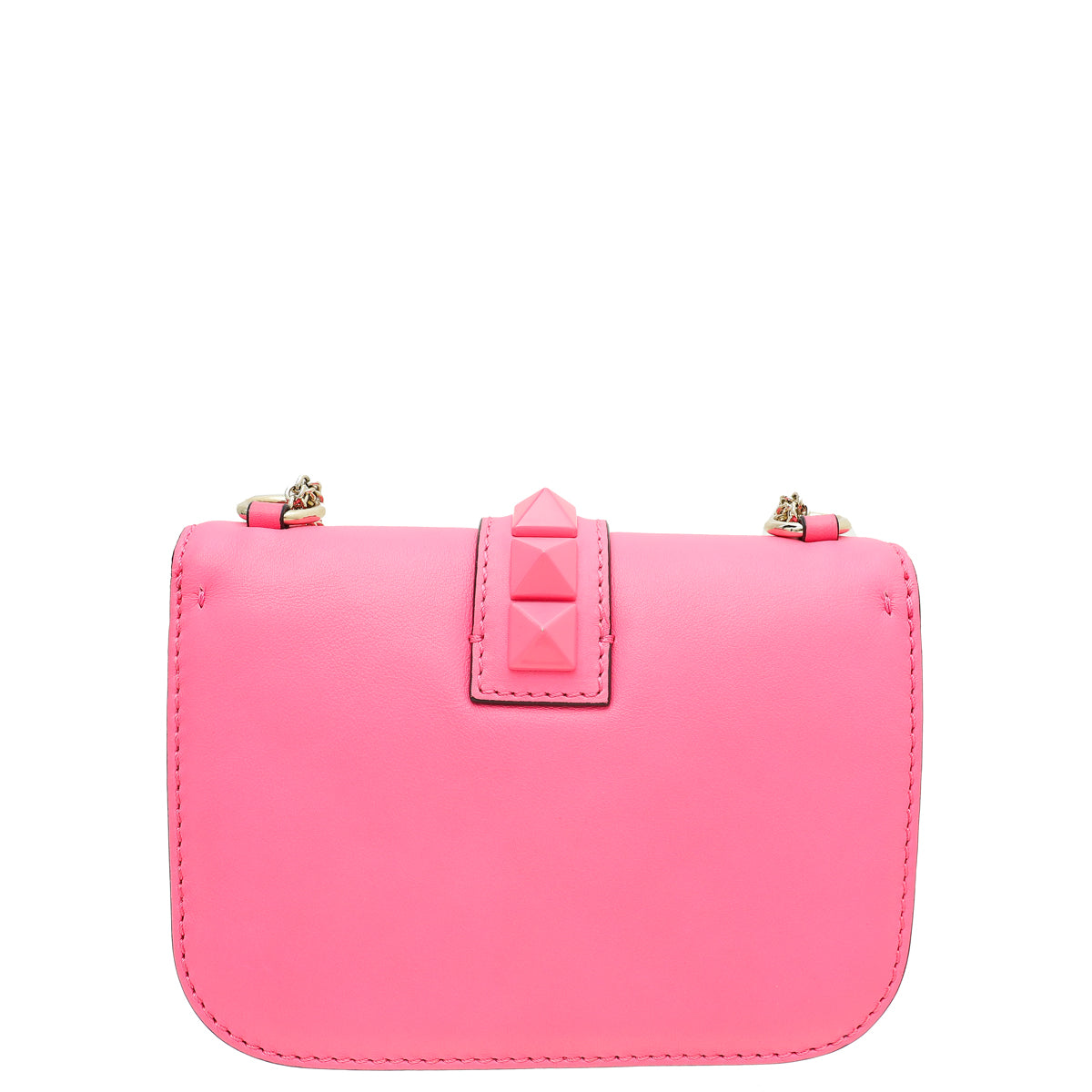 Valentino Bicolor Rockstud Glam Lock Chain Small Bag