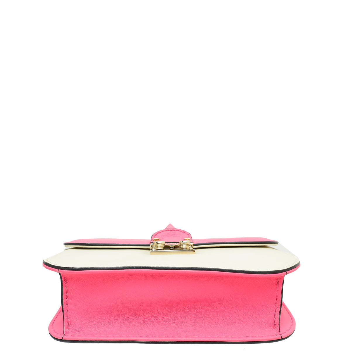 Valentino Bicolor Rockstud Glam Lock Chain Small Bag