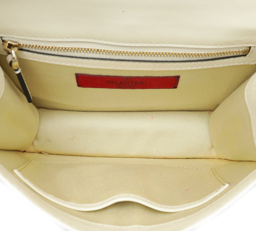 Valentino Bicolor Rockstud Glam Lock Chain Small Bag