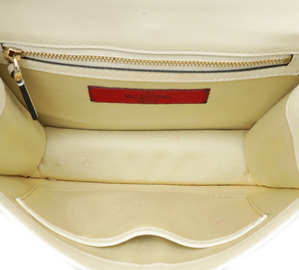 Valentino Bicolor Rockstud Glam Lock Chain Small Bag