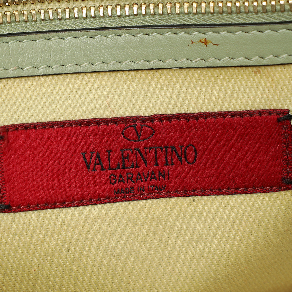 Valentino Pastel Green Glam Lock Small Shoulder Bag