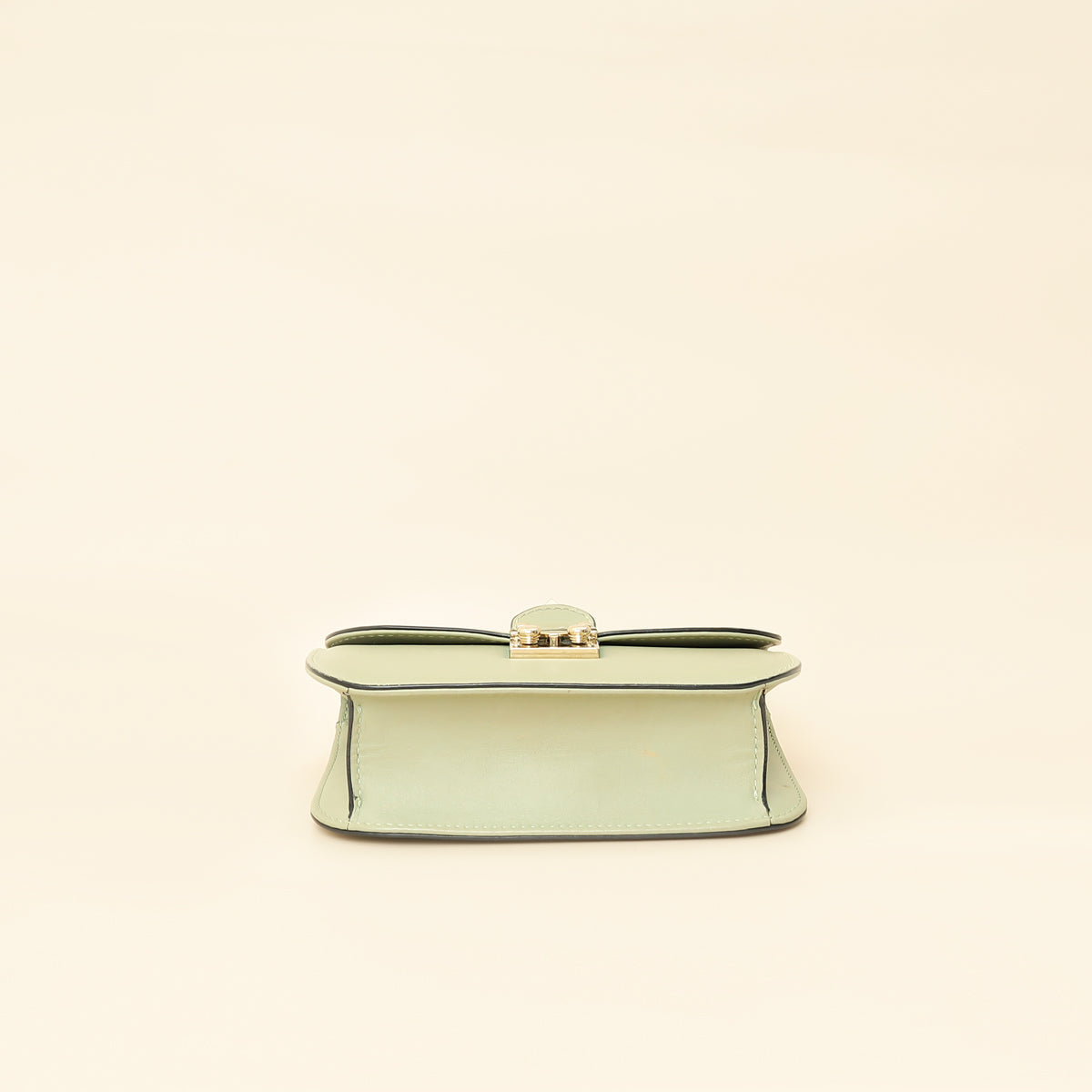 Valentino Pastel Green Glam Lock Small Shoulder Bag