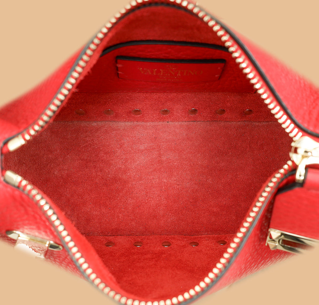 Valentino Red Rockstud Small Crossbody Bag