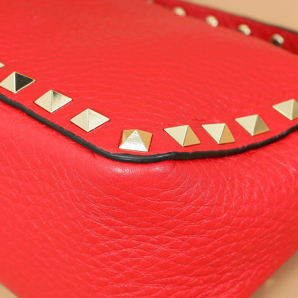 Valentino Red Rockstud Small Crossbody Bag