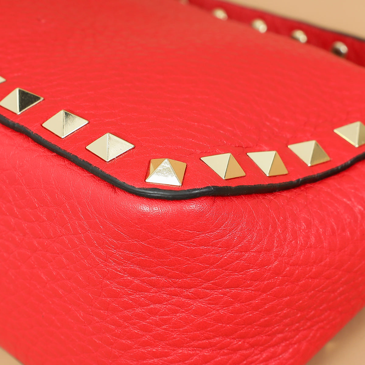 Valentino Red Rockstud Small Crossbody Bag