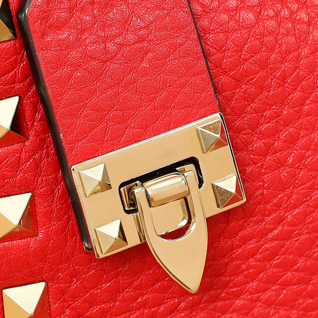 Valentino Red Rockstud Small Crossbody Bag