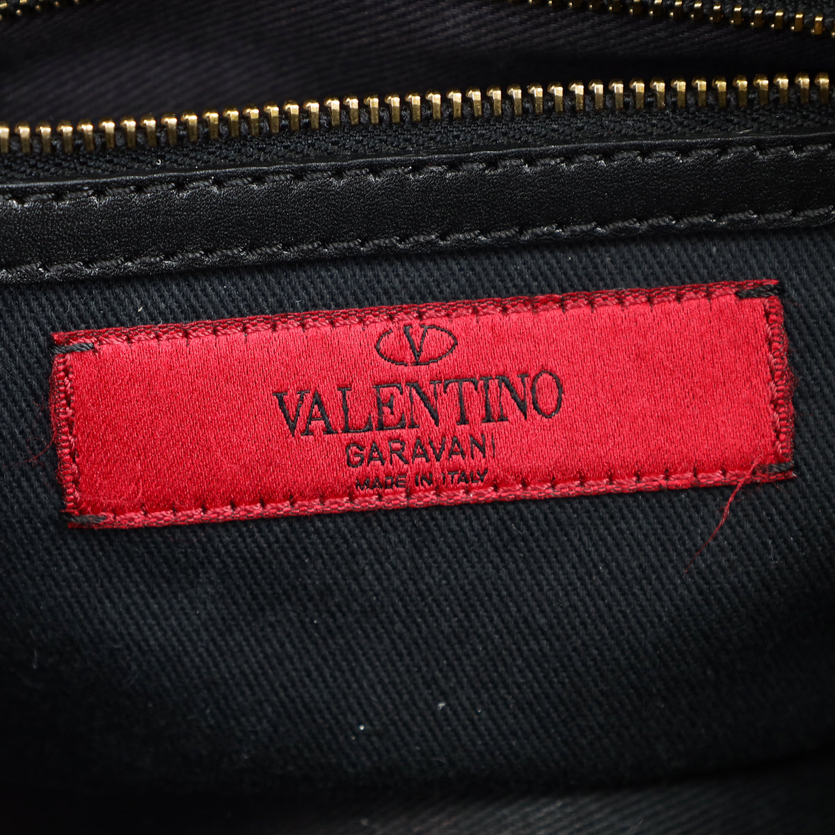 Valentino Black Rockstud Handle Tote Bag