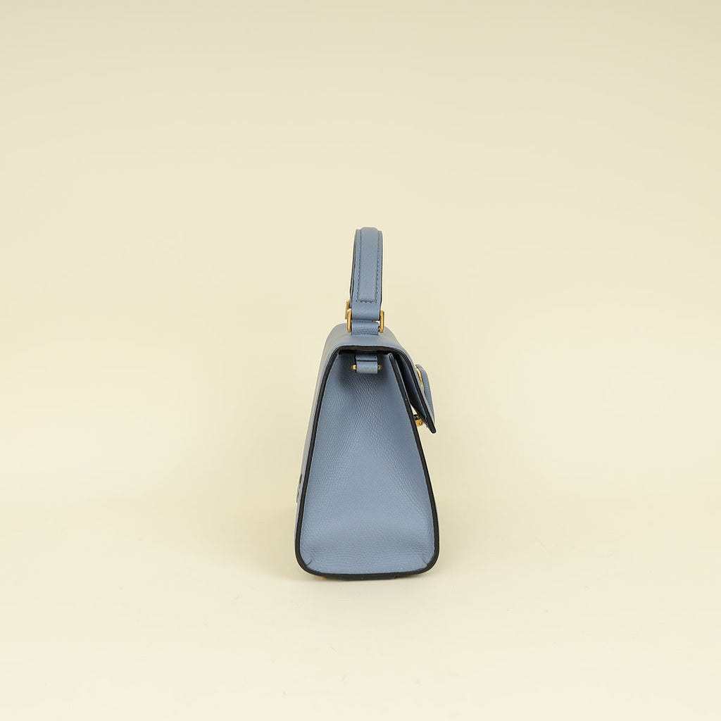 Valentino Blue Vlogo Top Handle Small Bag