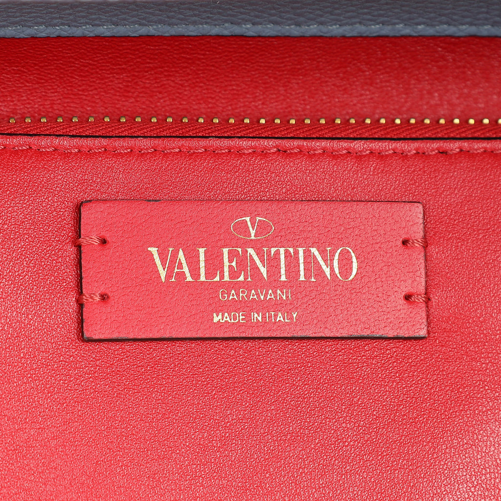 Valentino Blue Vlogo Top Handle Small Bag