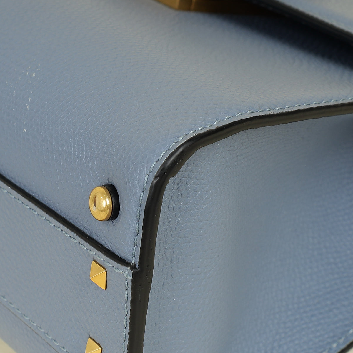 Valentino Blue Vlogo Top Handle Small Bag