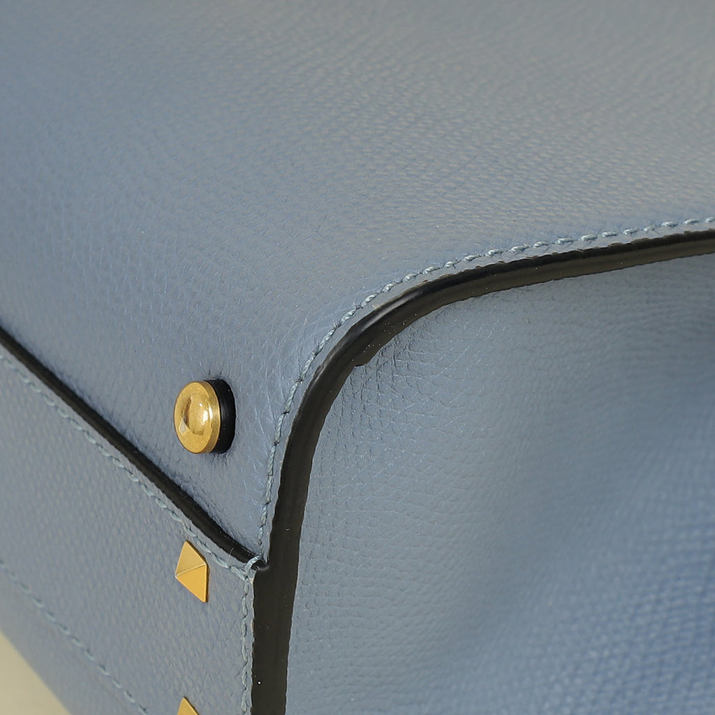 Valentino Blue Vlogo Top Handle Small Bag
