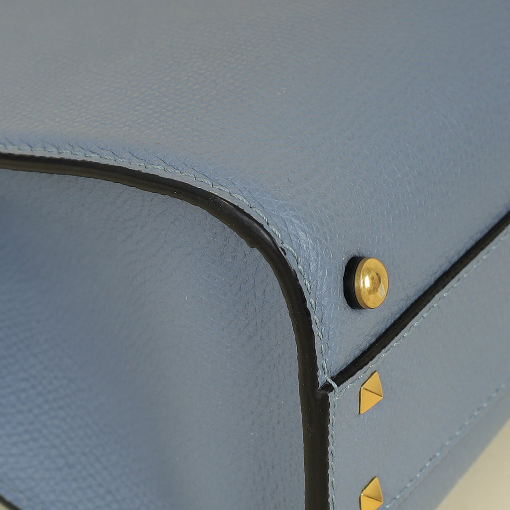 Valentino Blue Vlogo Top Handle Small Bag