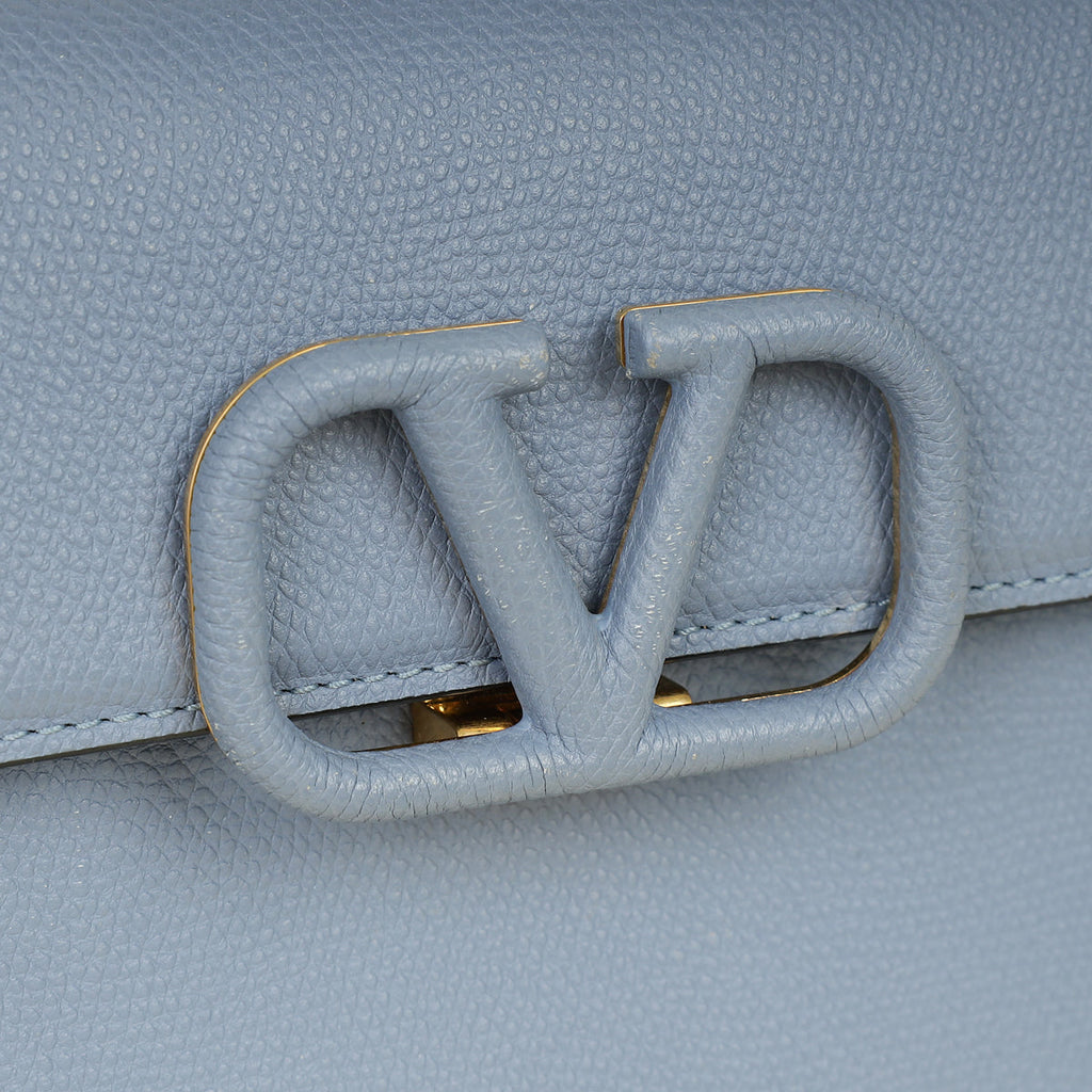 Valentino Blue Vlogo Top Handle Small Bag