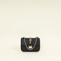 Valentino Black Glam Lock Small Shoulder Bag