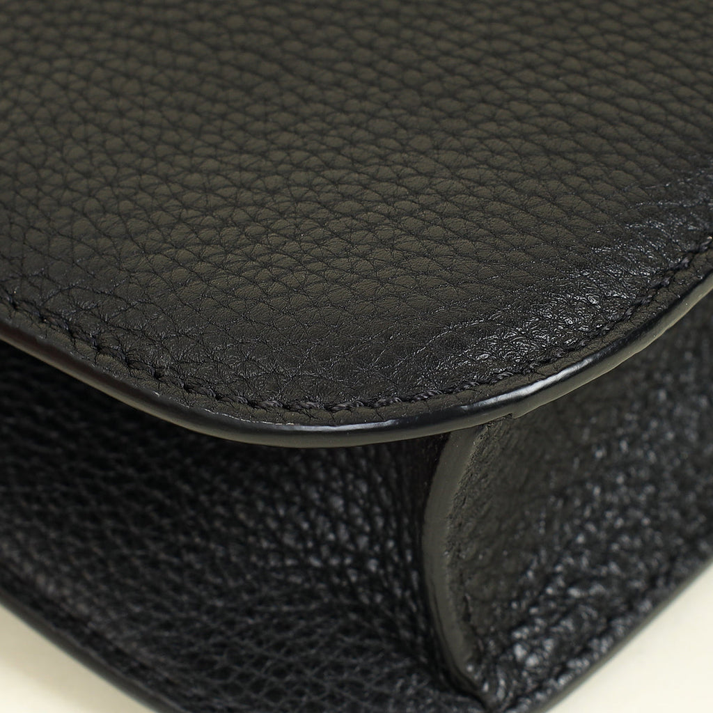 Valentino Black Glam Lock Small Shoulder Bag