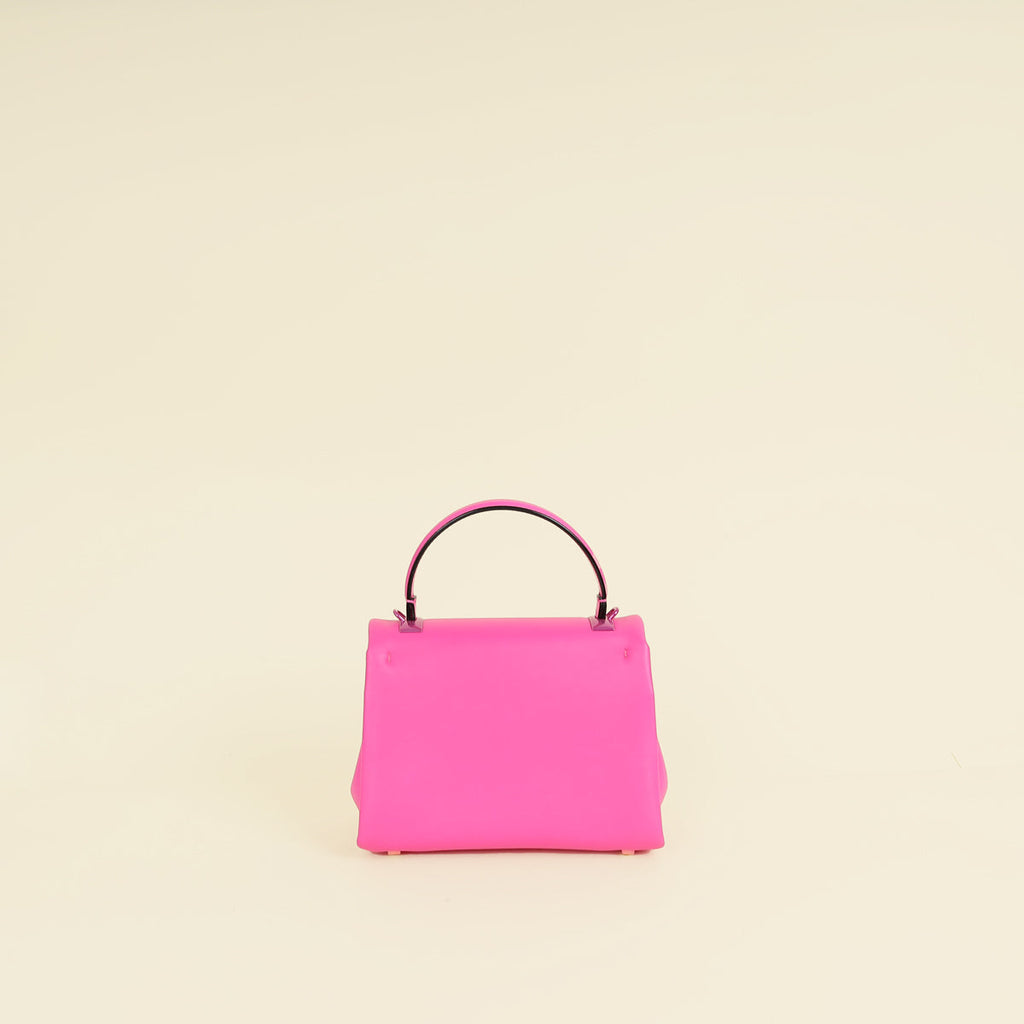 Valentino Fuchsia One Stud Top-Handle Bag