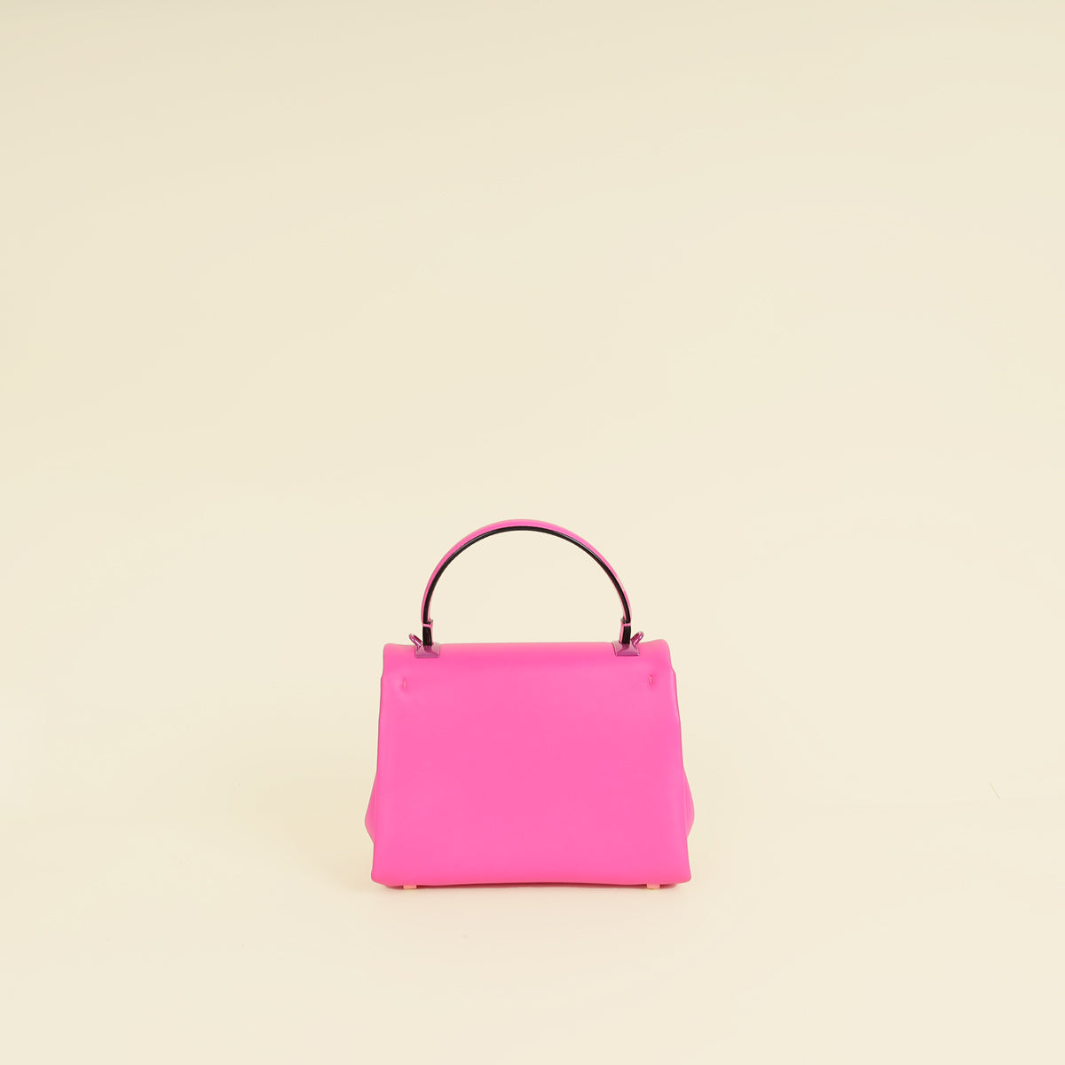 Valentino Fuchsia One Stud Top-Handle Bag