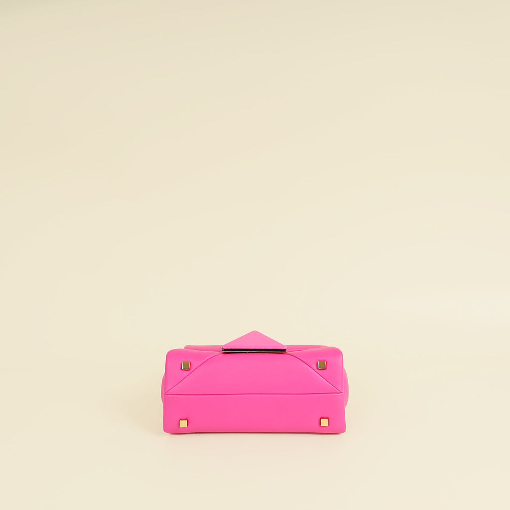 Valentino Fuchsia One Stud Top-Handle Bag