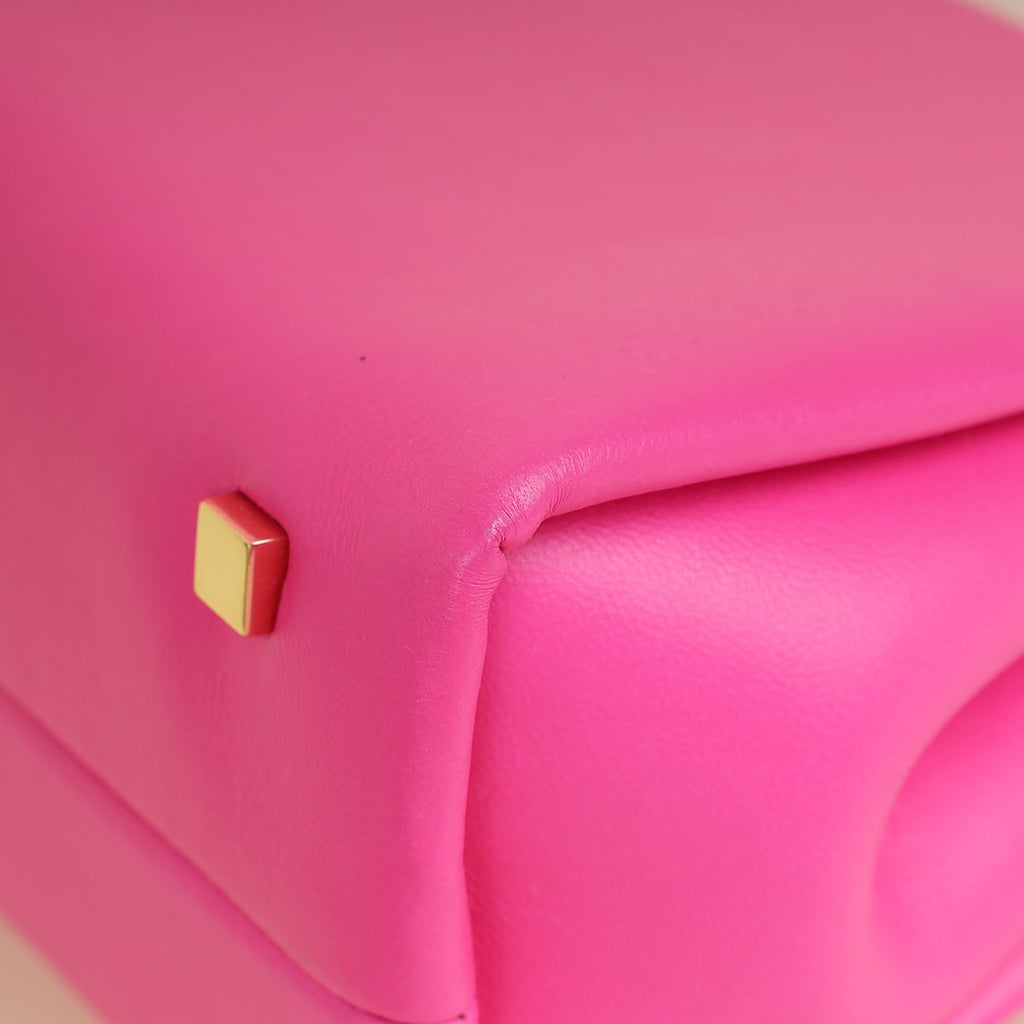 Valentino Fuchsia One Stud Top-Handle Bag