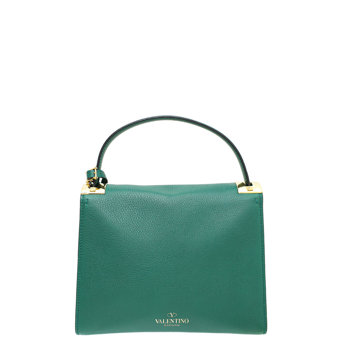 Valentino Green My Rockstud Single Handle Medium Bag