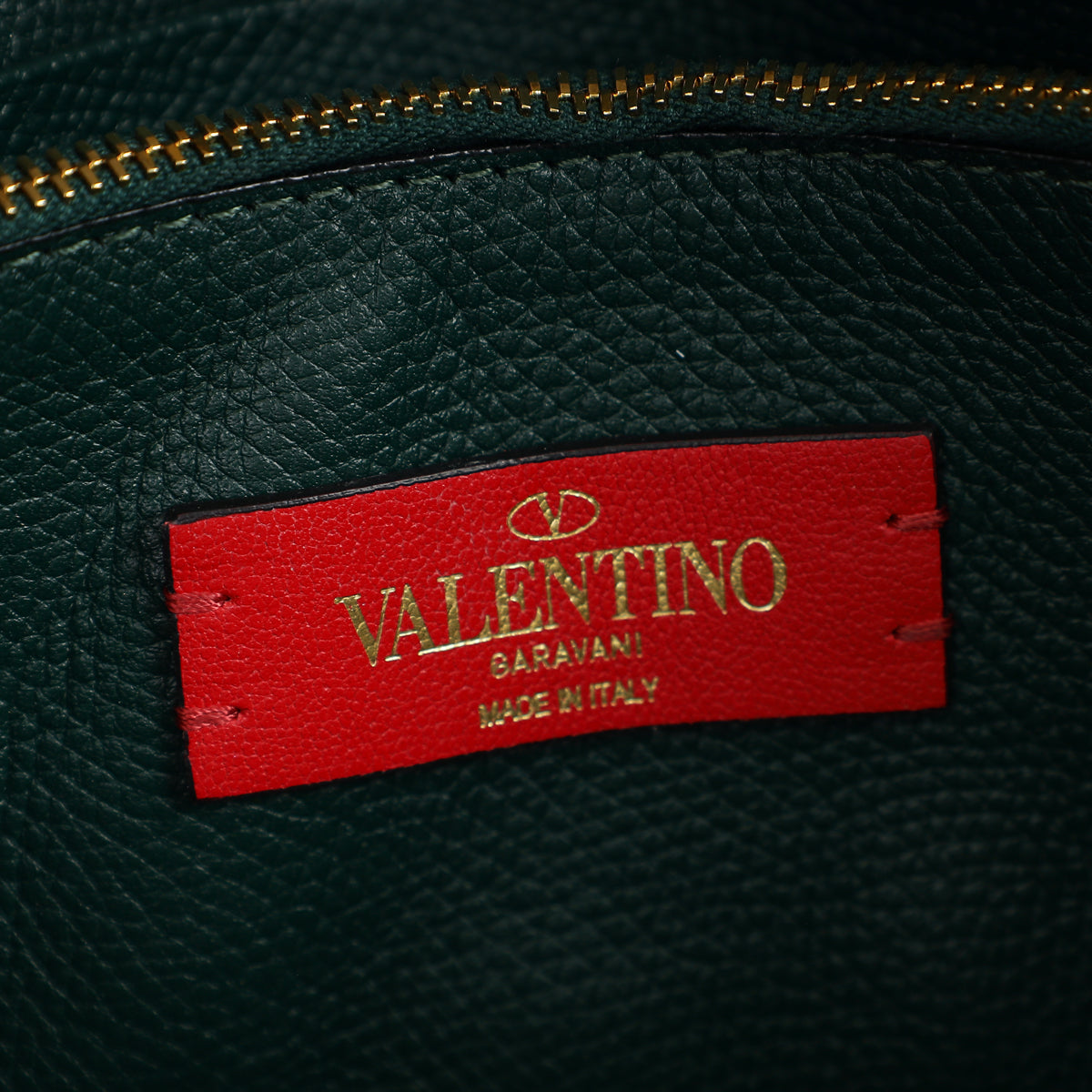 Valentino Emerald Green VLogo Chain Wallet