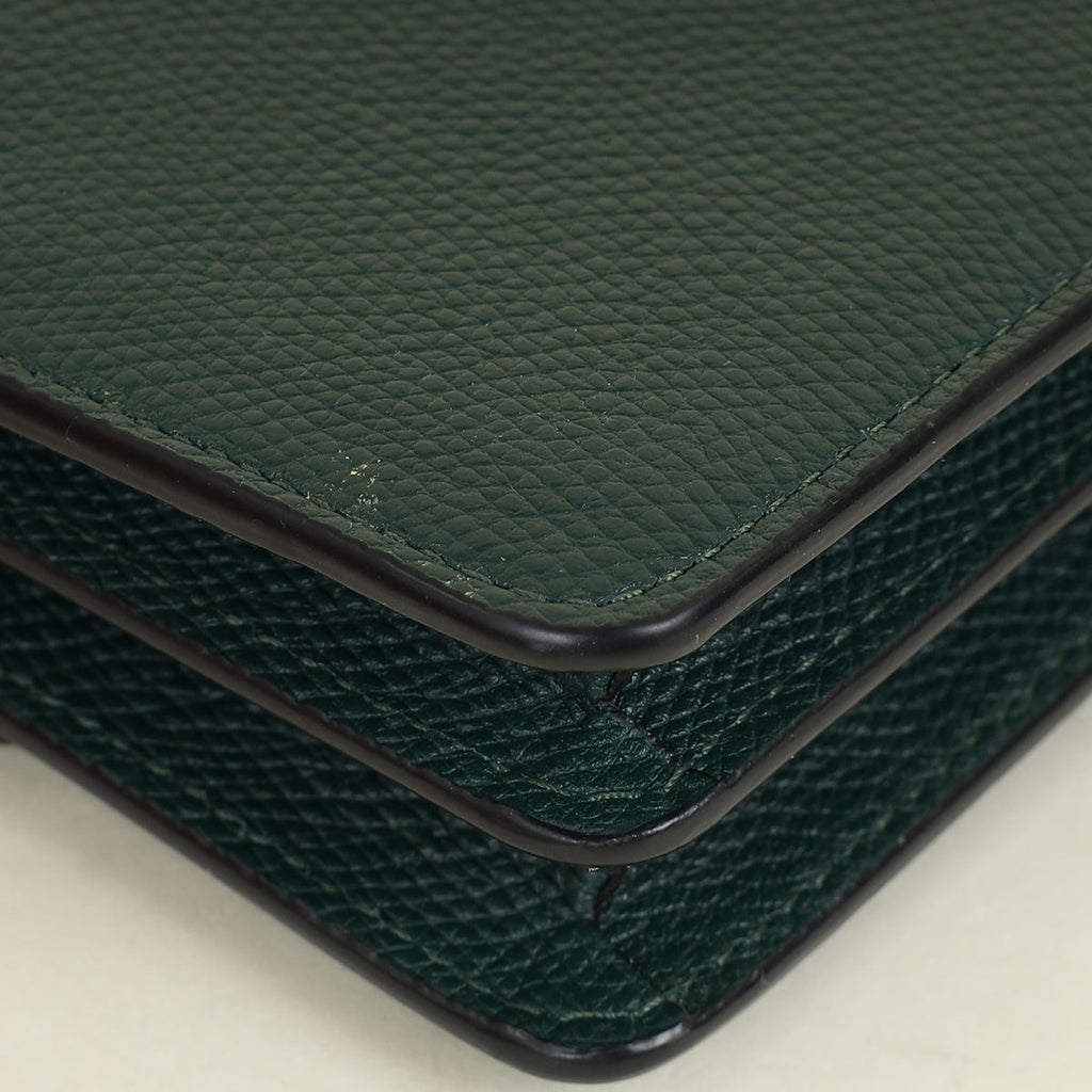 Valentino Emerald Green VLogo Chain Wallet