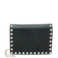 Valentino Black Rockstud Pouch on Chain
