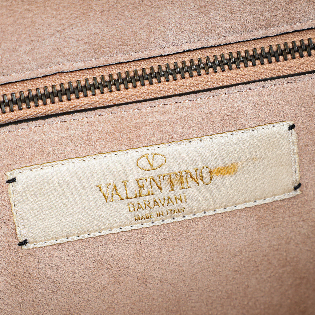 Valentino Rose Canelle Glam Lock Medium Shoulder Bag