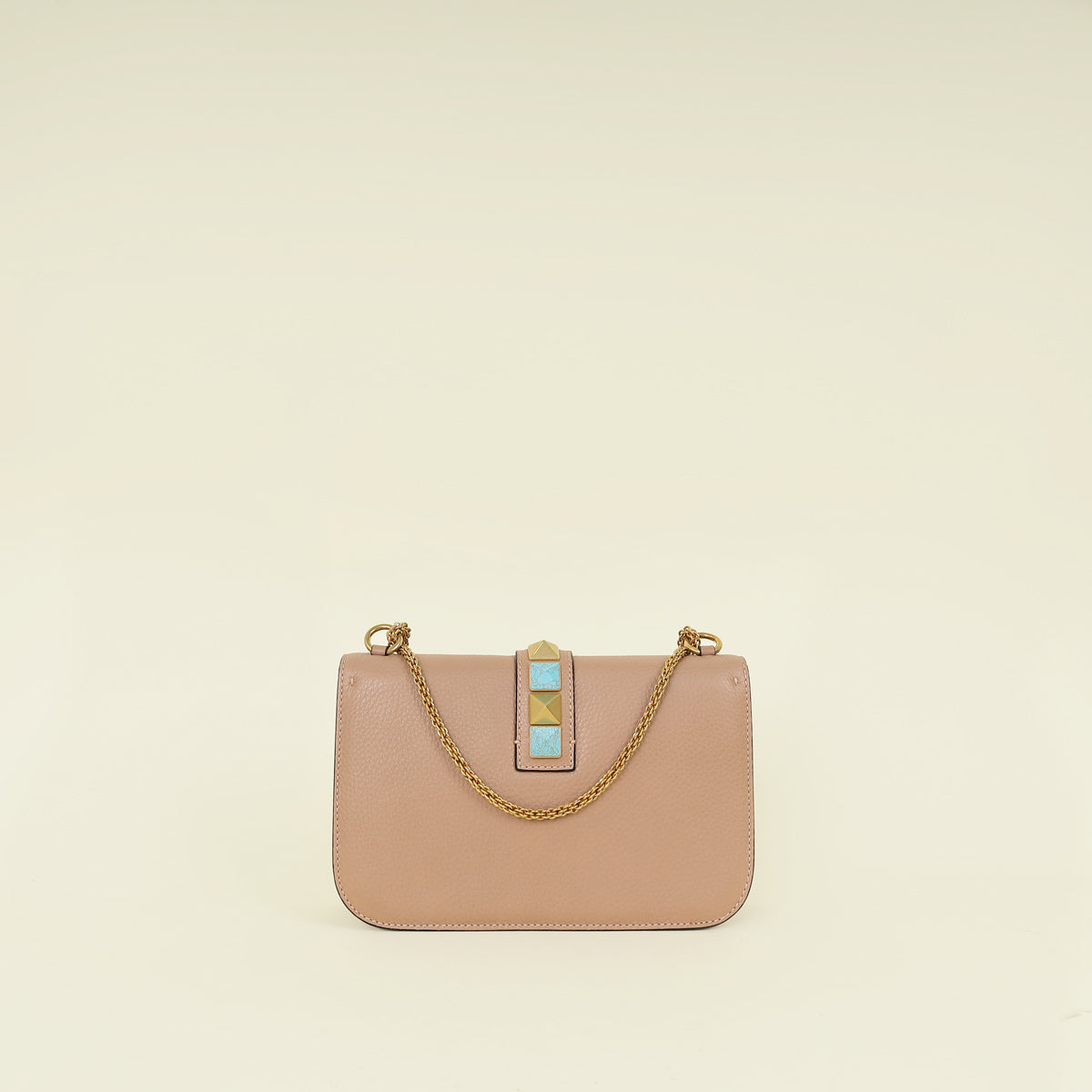 Valentino Rose Canelle Glam Lock Medium Shoulder Bag