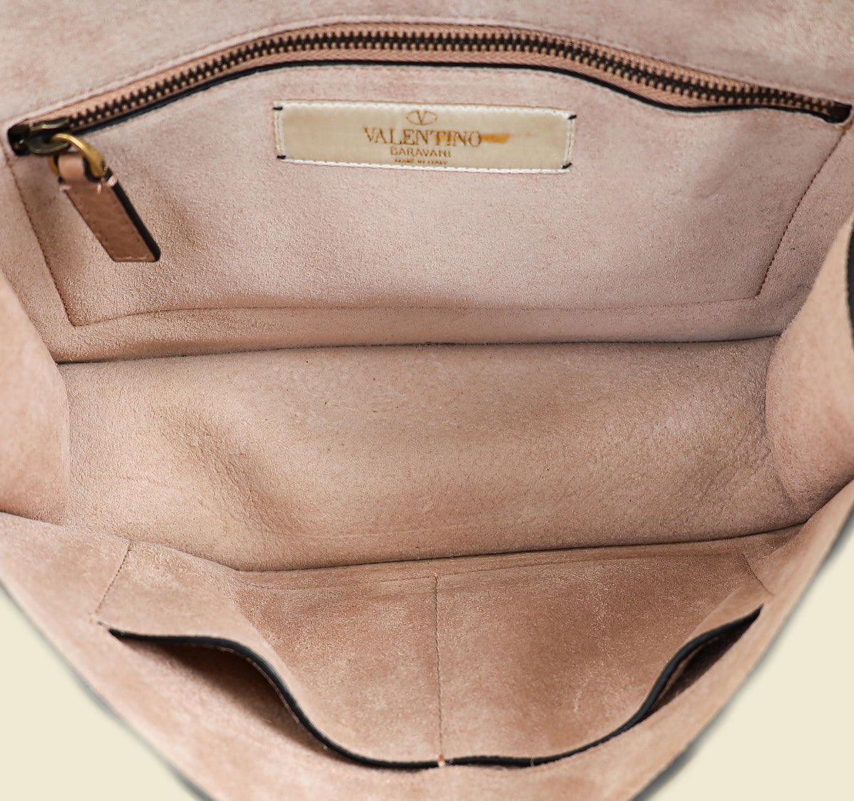 Valentino Rose Canelle Glam Lock Medium Shoulder Bag