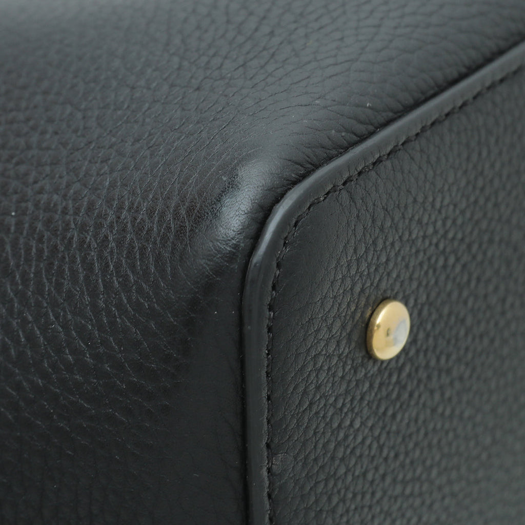 Valentino Black Vlogo Tote Handle Bag