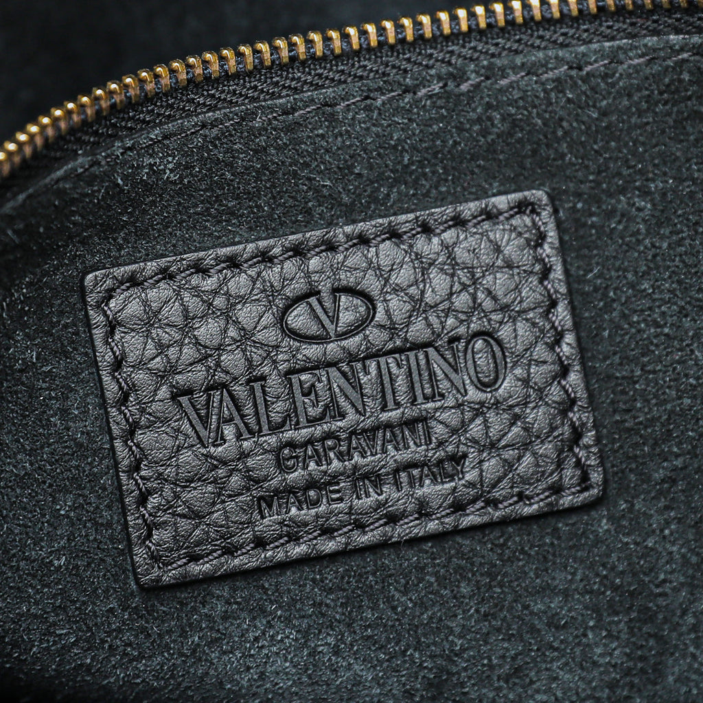 Valentino Black My Rockstud Single Handle Medium Bag