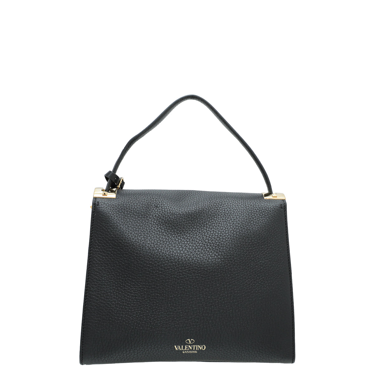 Valentino Black My Rockstud Single Handle Medium Bag