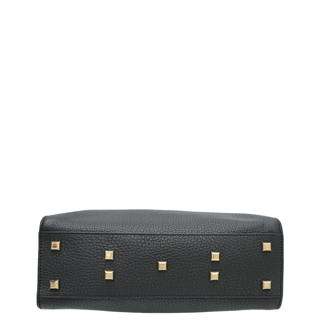 Valentino Black My Rockstud Single Handle Medium Bag