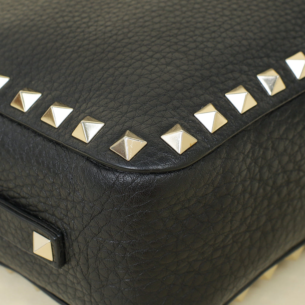 Valentino Black Rockstud Camera Mini Crossbody Bag