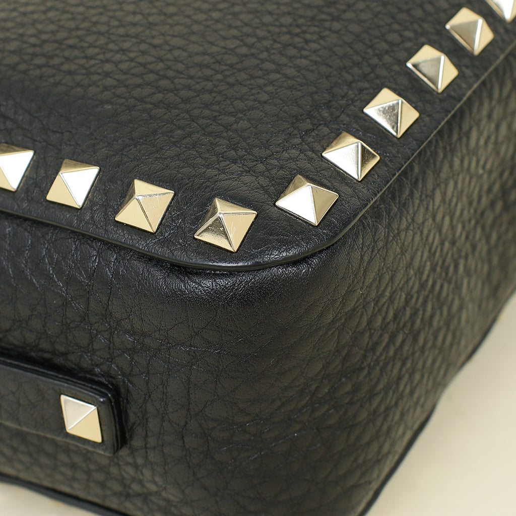Valentino Black Rockstud Camera Mini Crossbody Bag