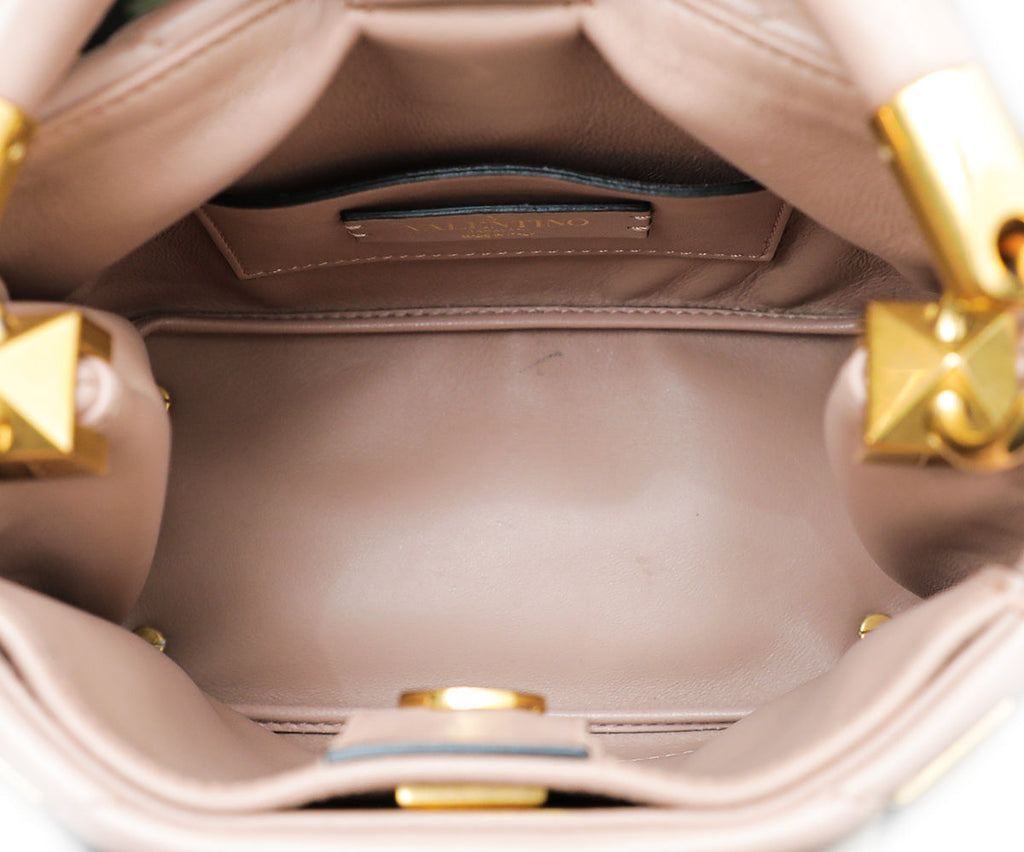 Valentino Rose Cannelle Roman Stud Top Handle Mini Bag