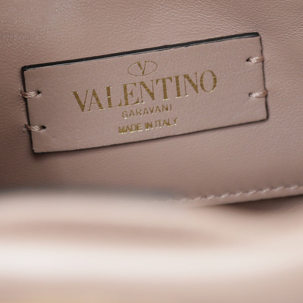 Valentino Rose Cannelle Roman Stud Top Handle Mini Bag