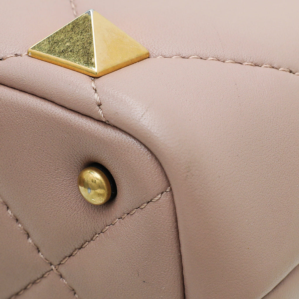 Valentino Rose Cannelle Roman Stud Top Handle Mini Bag