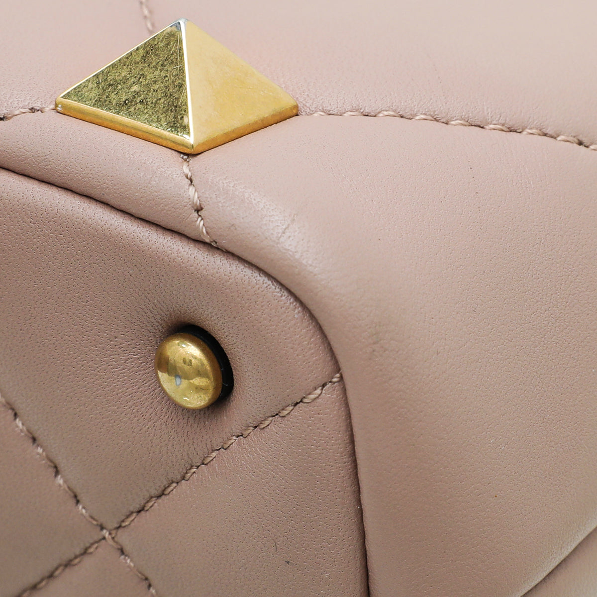 Valentino Rose Cannelle Roman Stud Top Handle Mini Bag