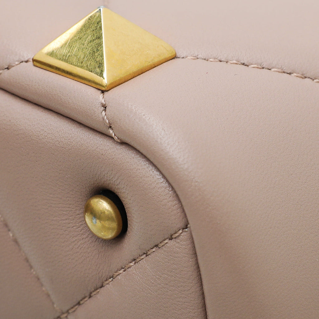 Valentino Rose Cannelle Roman Stud Top Handle Mini Bag