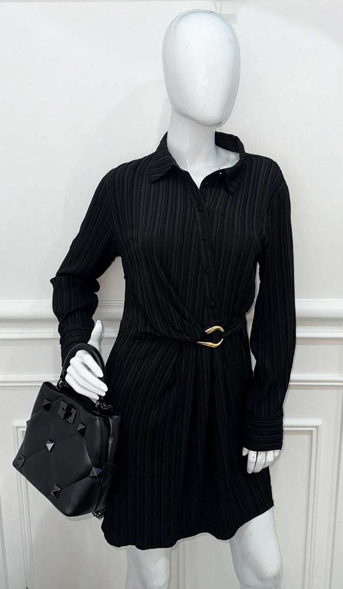 Valentino Black Roman Stud The Handle Small Bag