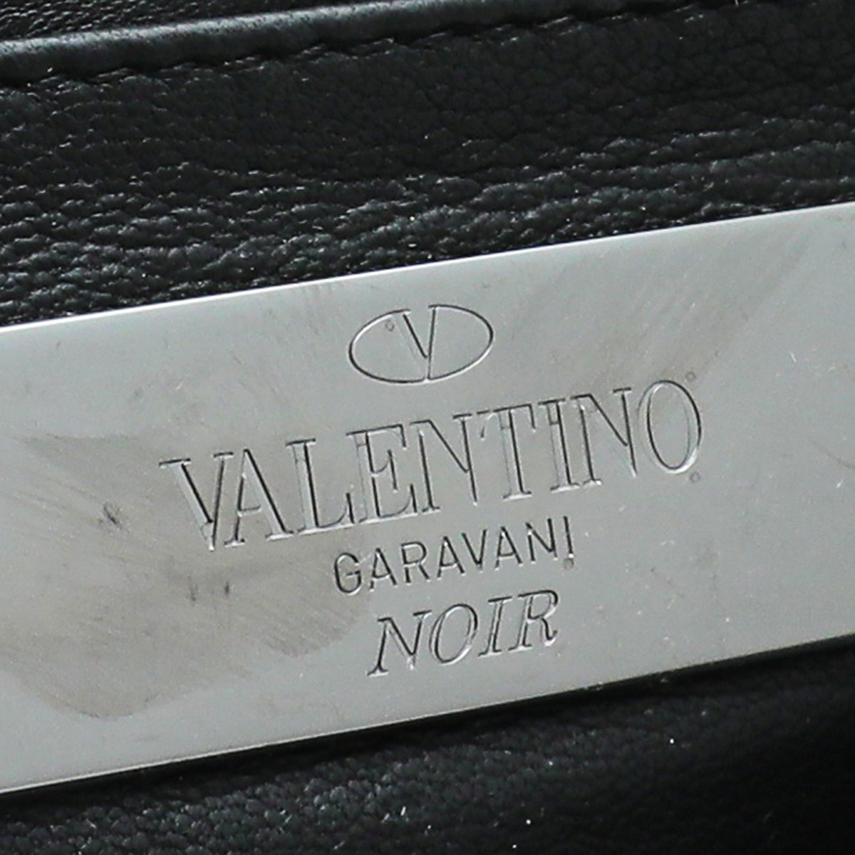 Valentino Black Pony Fur Va Va Voom Crystal Clutch Bag