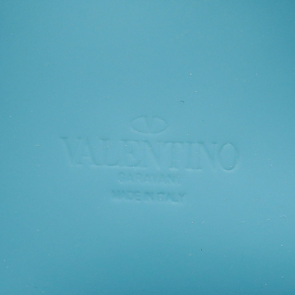 Valentino Light Blue Tone on Tone Medium Rockstud Flap Crossbody Bag