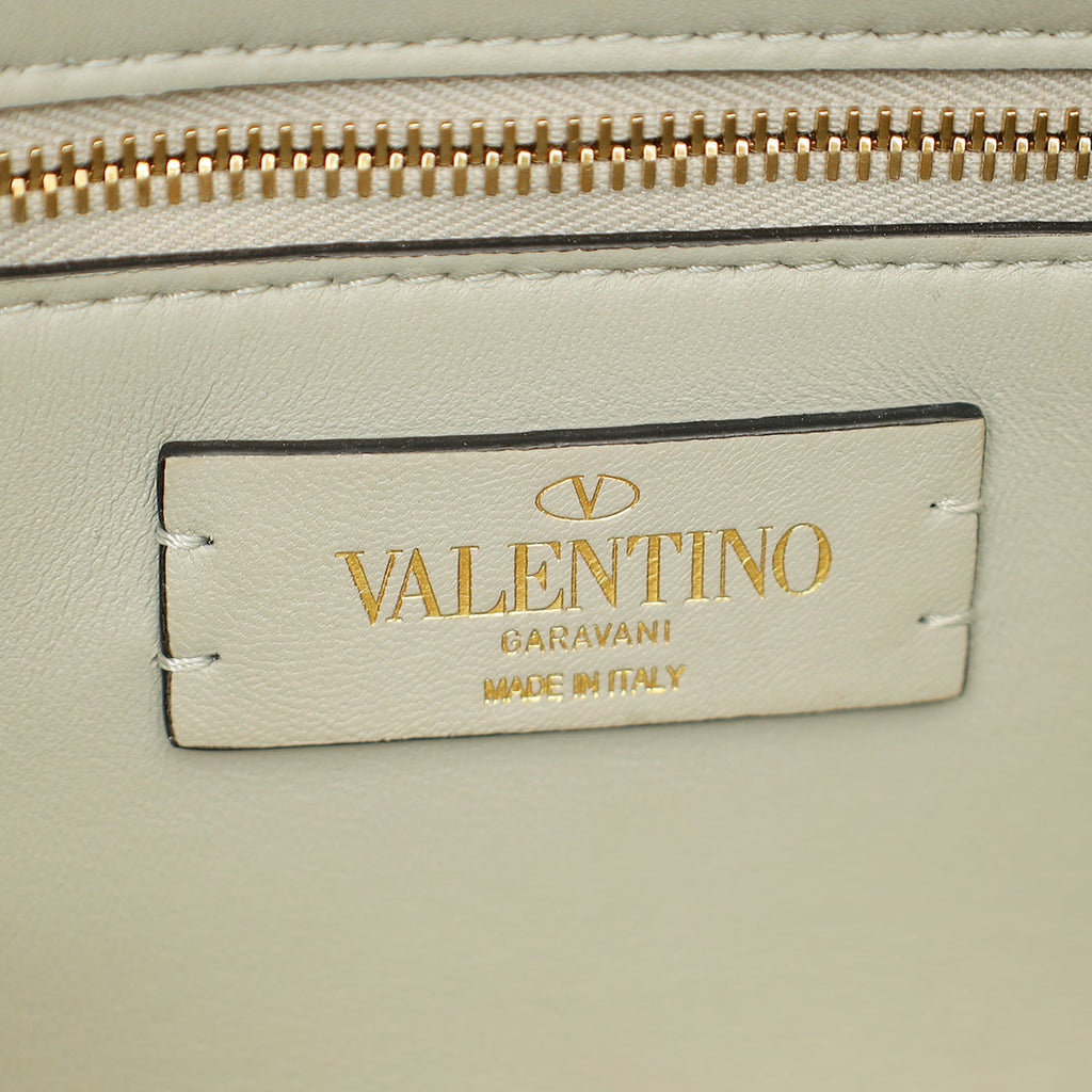 Valentino Ivory Roman Stud The Shoulder Bag