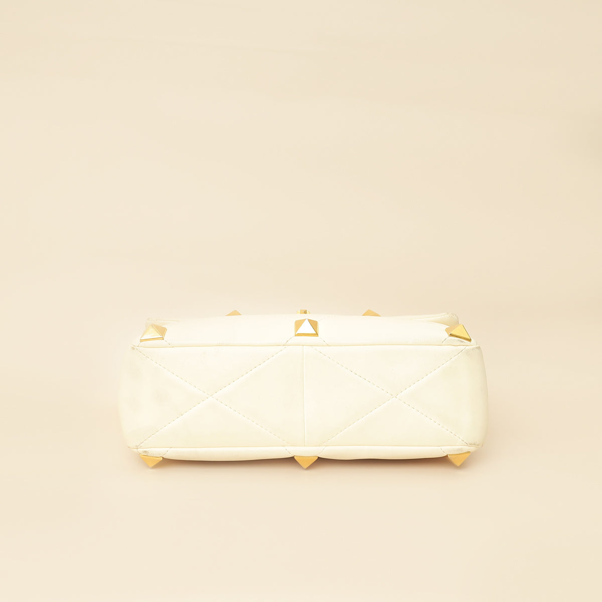 Valentino Ivory Roman Stud The Shoulder Bag