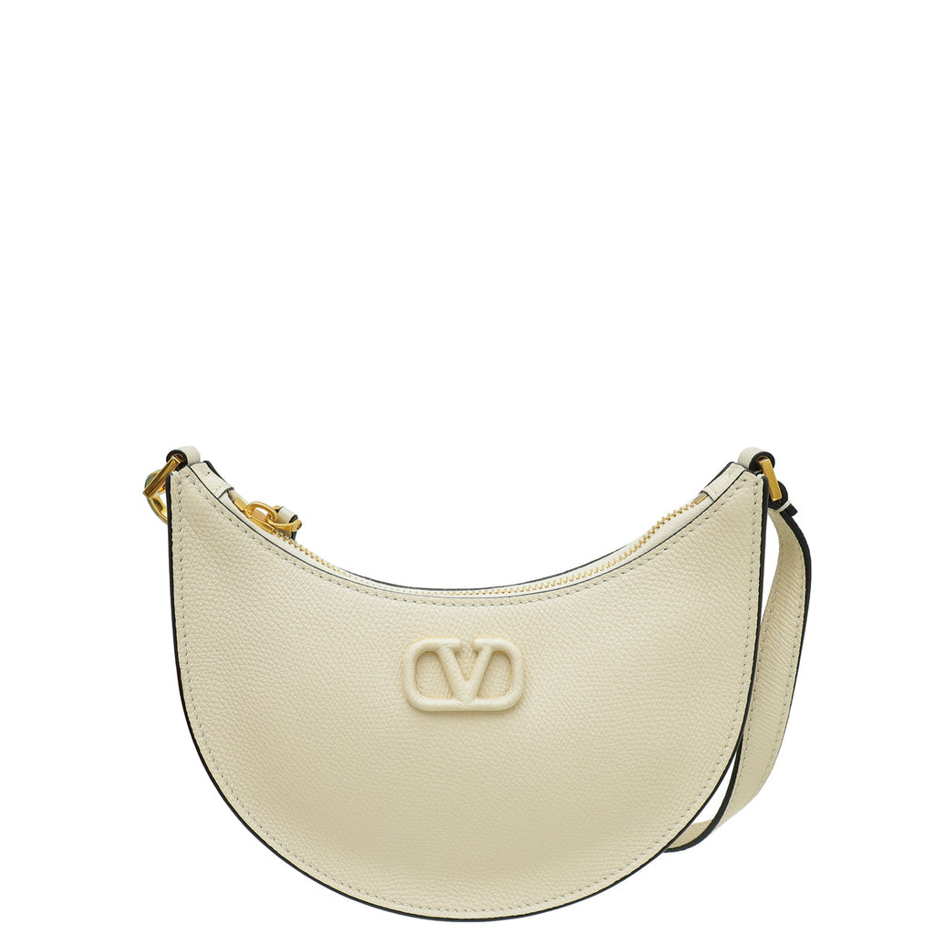 Valentino Cream VLogo Hobo Mini Bag