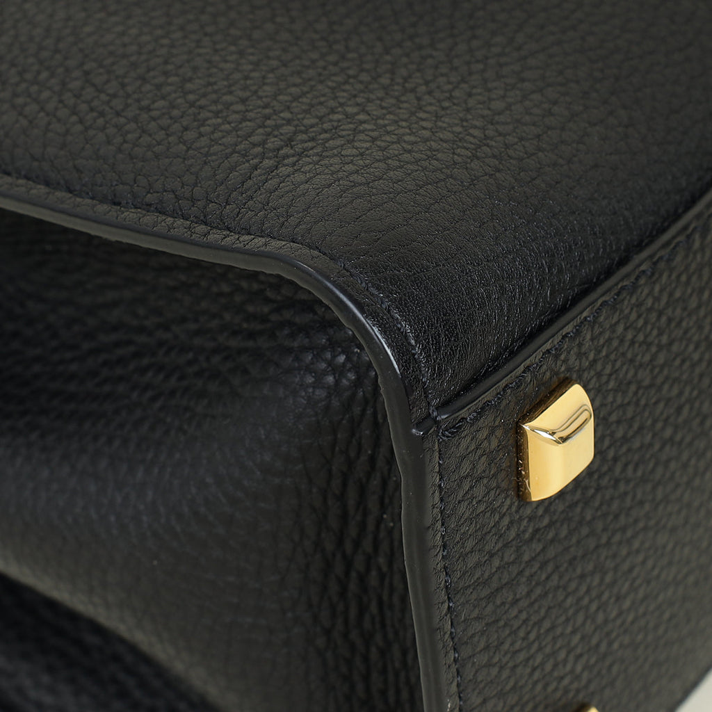 Valentino Black My Rockstud Single Handle Medium Bag