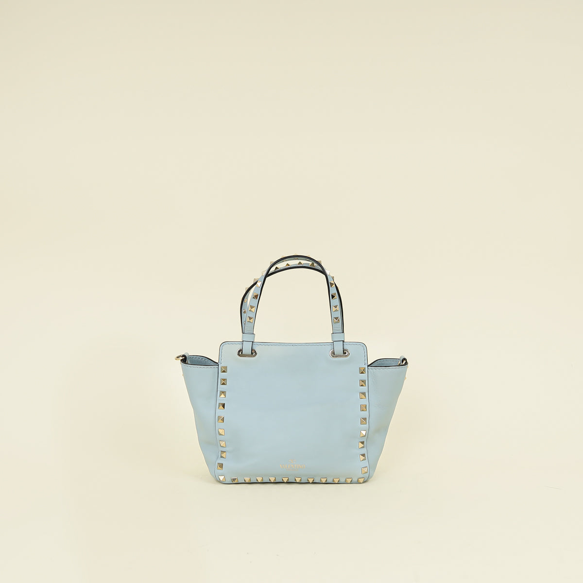 Valentino Light Blue Vitello Rockstud Mini Bag